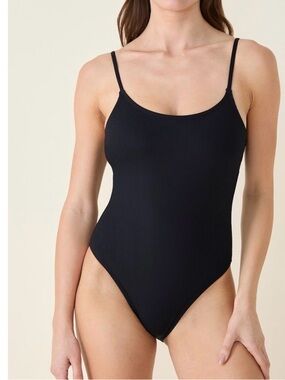 Andie The Amalfi One Piece Swimsuit Women Sz XXLT Ribbed Black Classic